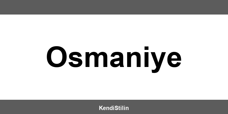 Addax Osmaniye şubeleri iletişim bilgileri